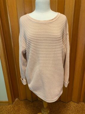 Part Two Peach Cotton Sweater